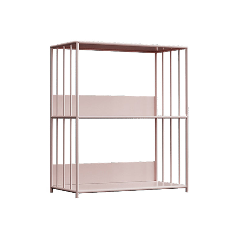 Metal Open Back Standard Bookcase Scandinavian Style Book Shelf
