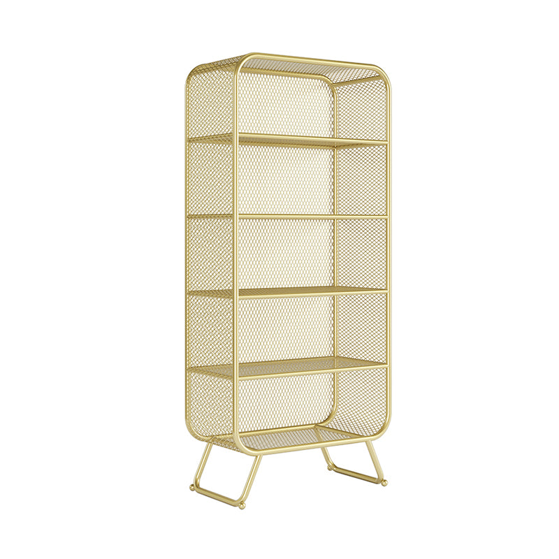Scandinavian Style Standard Bookcase Metal Closed Back Book Shelf