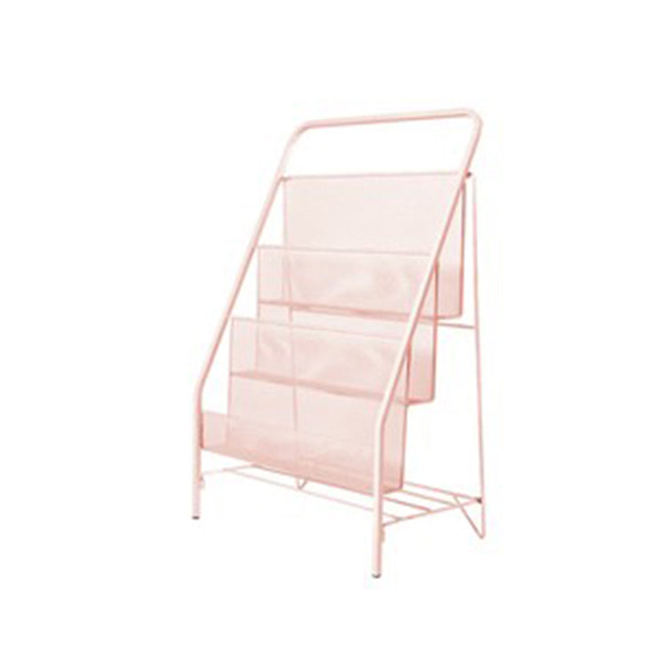 Industrial Ladder Bookcase Metal Vertical Book Shelf for Home Office