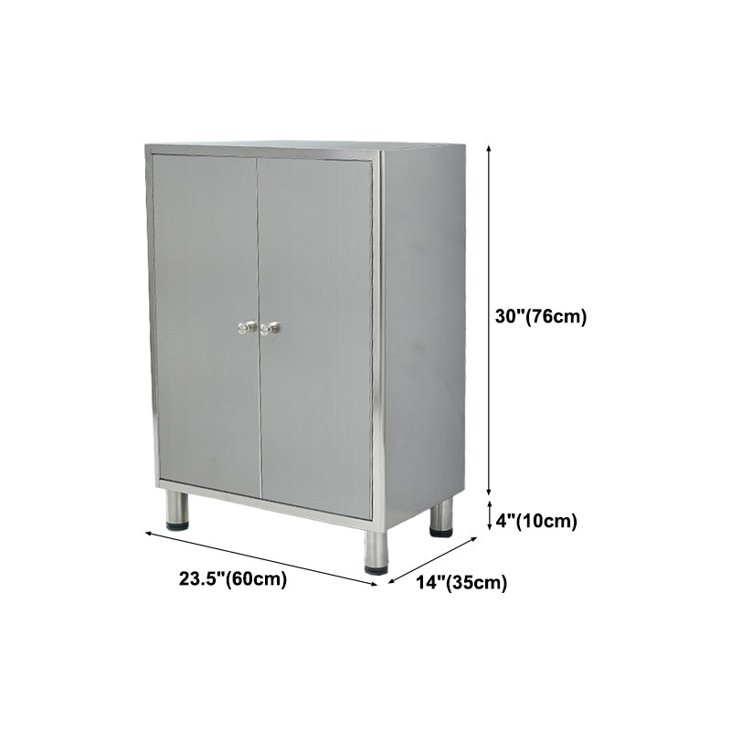 Stainless Steel Sideboard Cabinet Modern Server Cabinet with Storage for kitchen