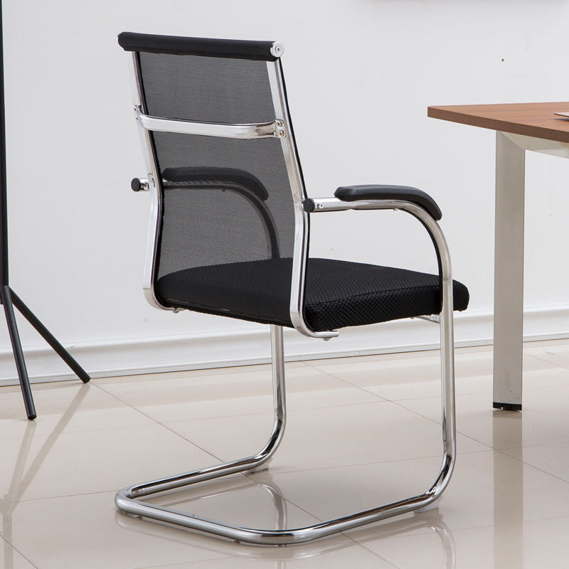 Medium/High Back Office Chair Metal Leg Mesh Back Sponge Cushion Office Chair
