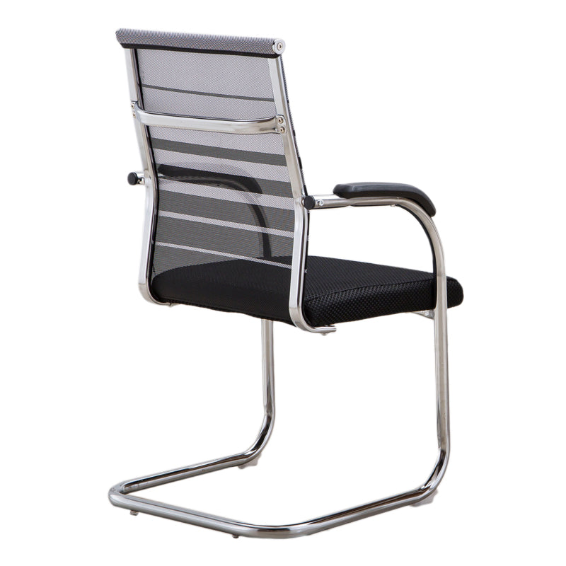 Medium/High Back Office Chair Metal Leg Mesh Back Sponge Cushion Office Chair
