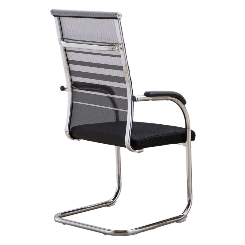Medium/High Back Office Chair Metal Leg Mesh Back Sponge Cushion Office Chair
