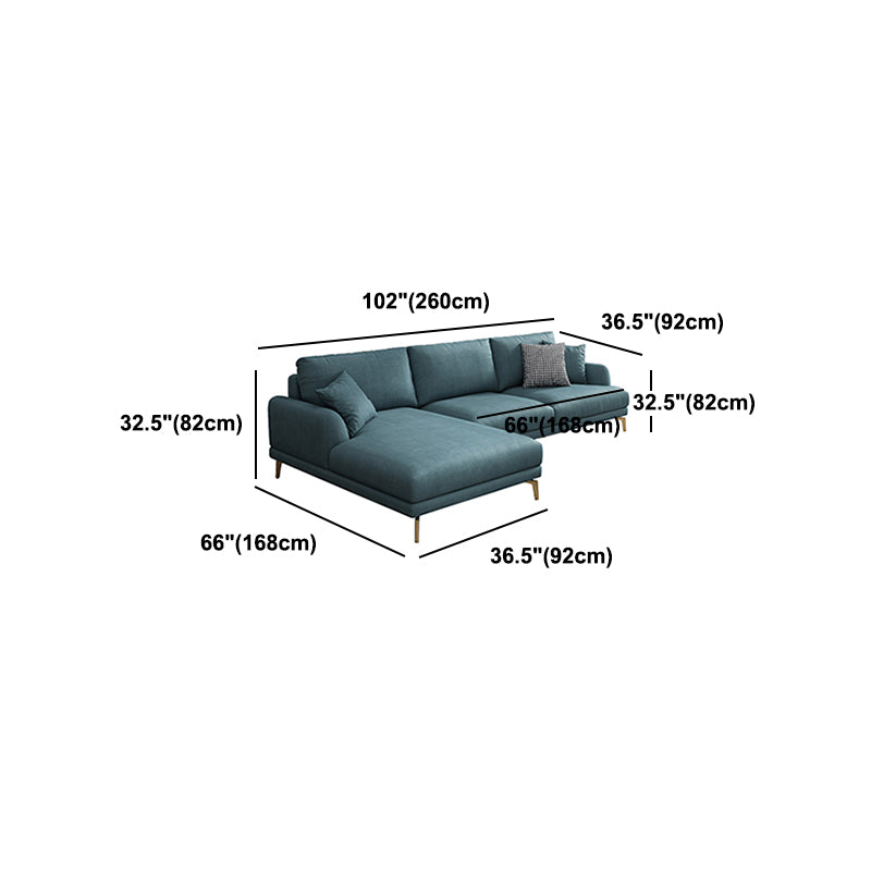 Contemporary Faux Leather Recessed Arm Furniture Sectionals in Green