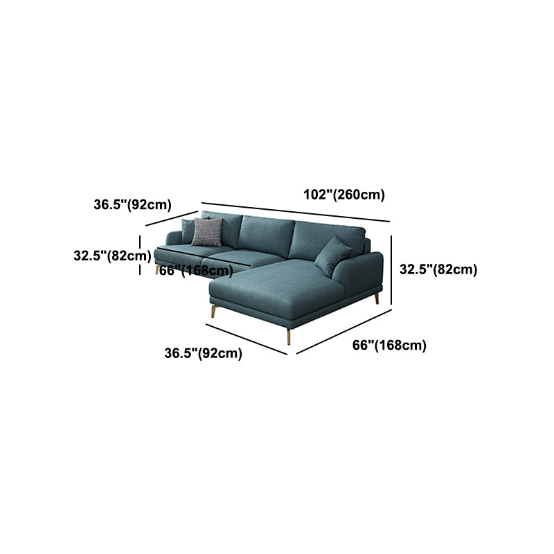 Contemporary Faux Leather Recessed Arm Furniture Sectionals in Green