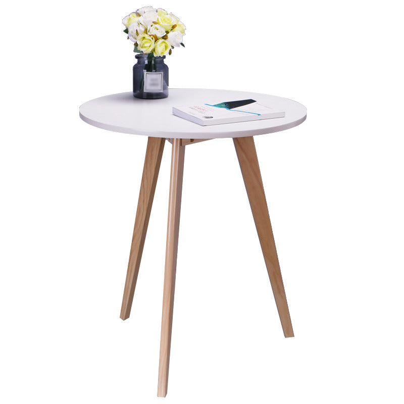 3 Legs End Table Natural/black/white Round Wood Side End Table