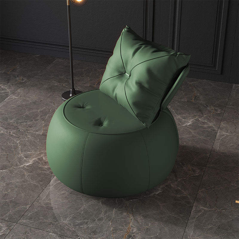 Faux Leather Chair 29.9" L x29.9 W x29.9" H  Armless Chair for Living Room