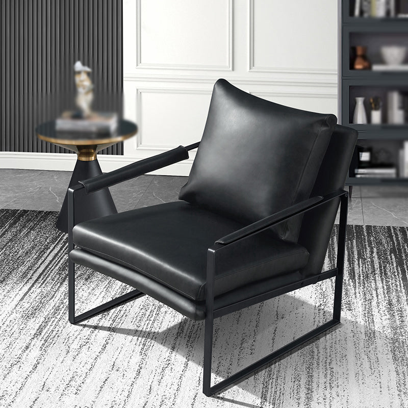 Faux Leather Chair 27.5" L x27.9" W x29.5" H  Arms Included Chair
