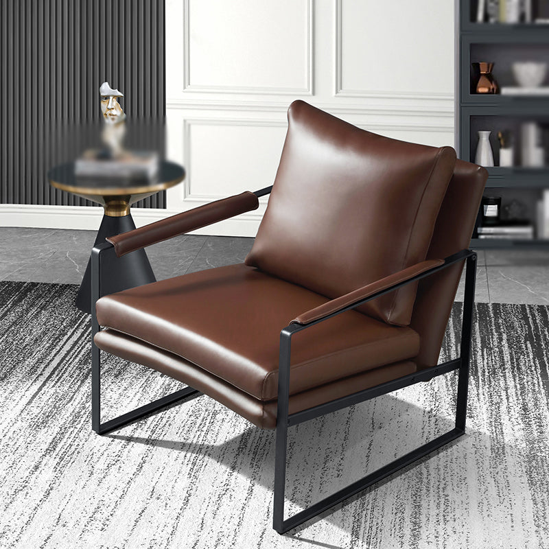Faux Leather Chair 27.5" L x27.9" W x29.5" H  Arms Included Chair