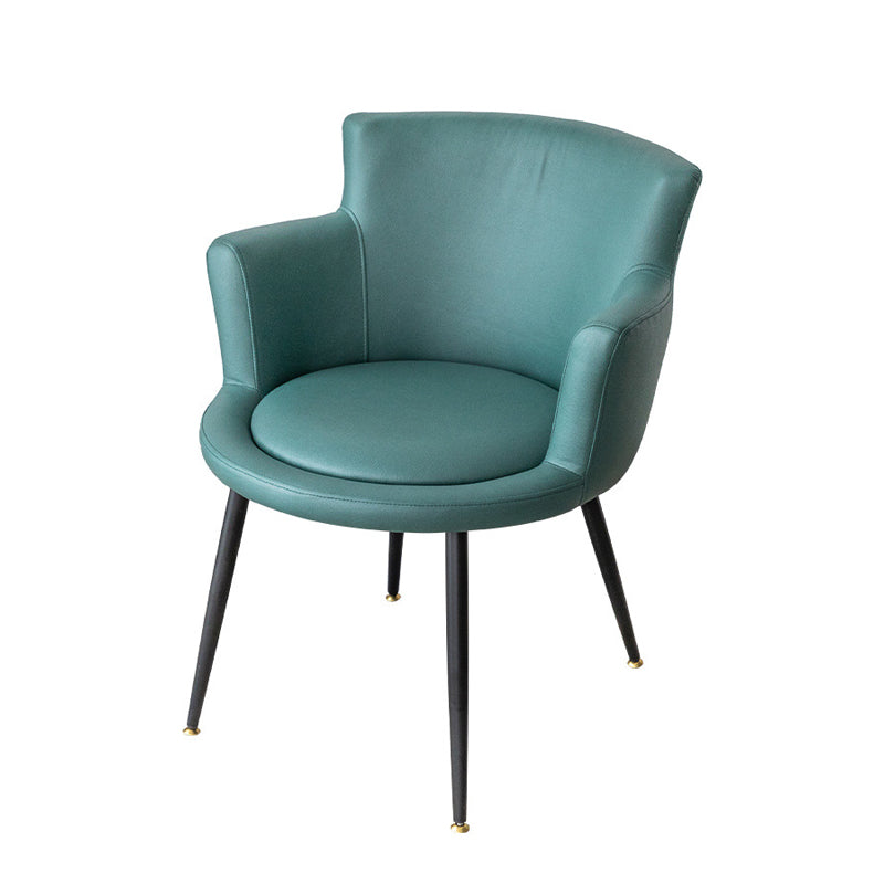 Faux Leather Chair 21.2" L x21.2" W x29.5" H  Arms Included Chair