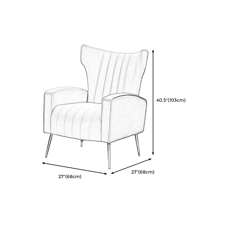 Modern Chair 26.7" L x26.7" W x 40.5" H  Arms Included Chair for Bedroom