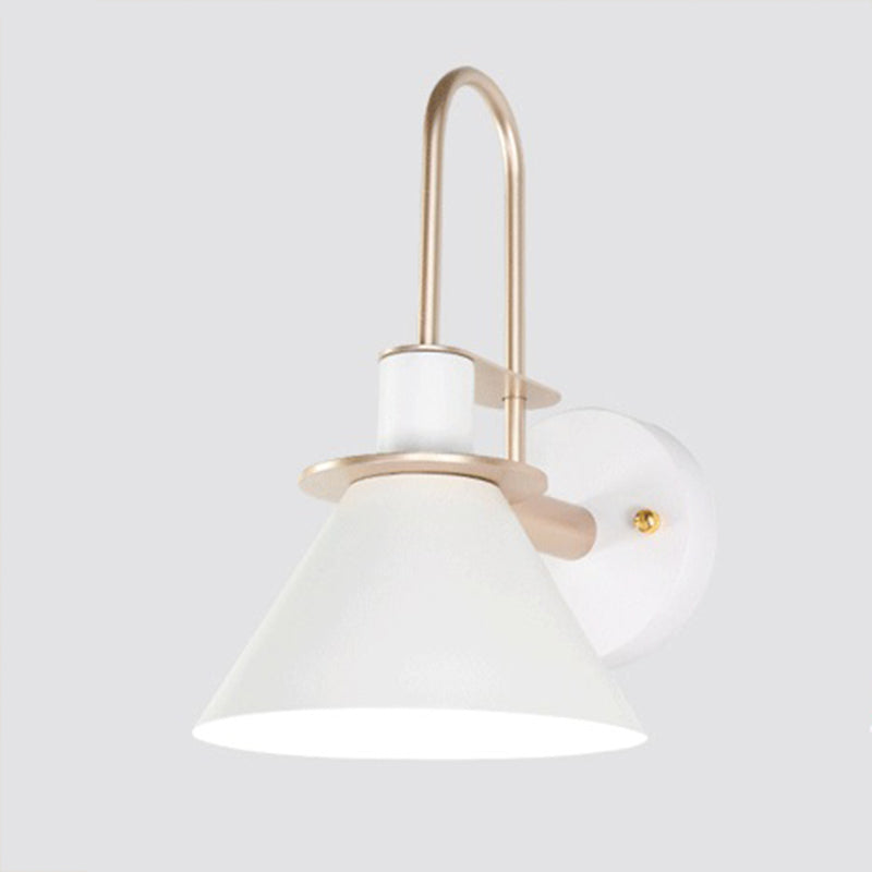 Geometric Shade Metal Wall Sconce Industrial Style Single Light Wall Mounted Light