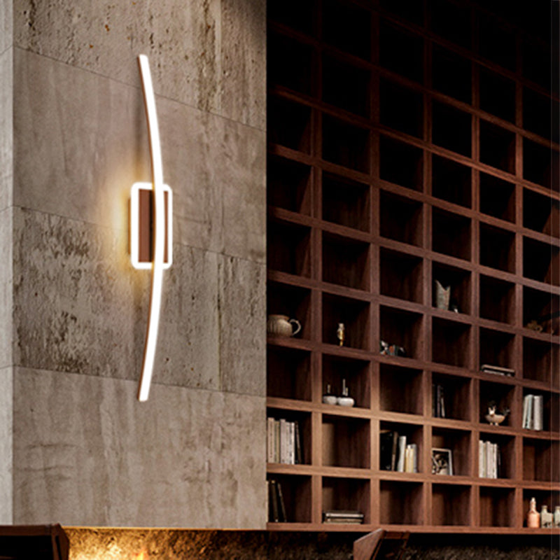 Linearer Schatten Metall Wandleuchten moderner Stil 1-Licht-Wandmontage Licht