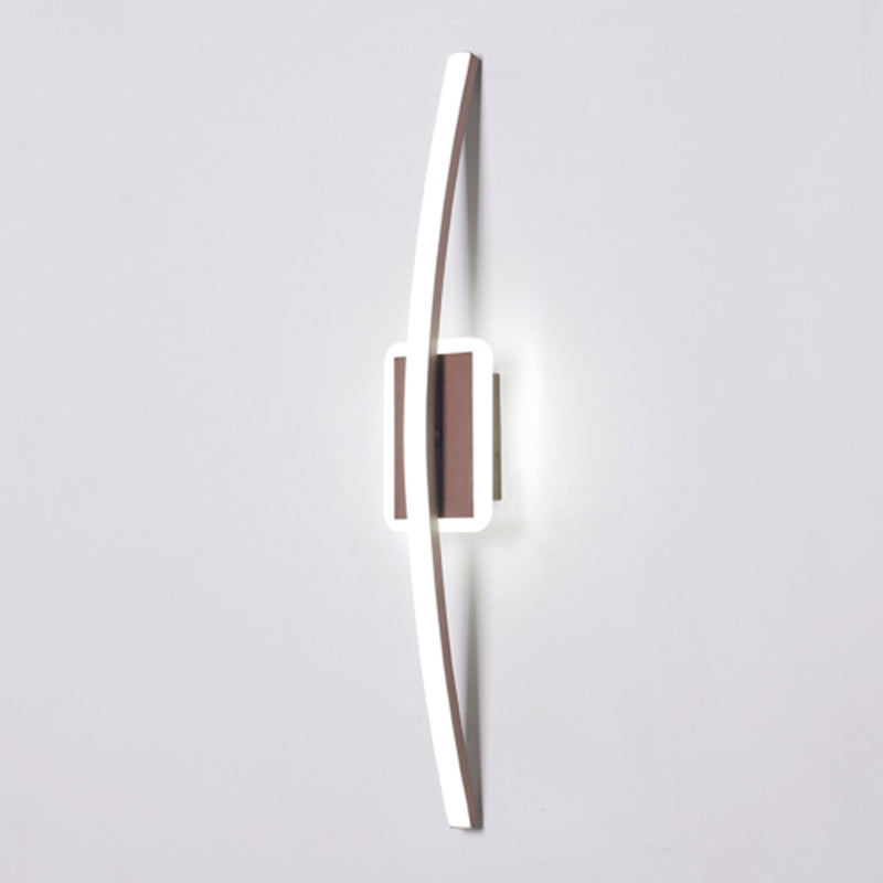 Linearer Schatten Metall Wandleuchten moderner Stil 1-Licht-Wandmontage Licht