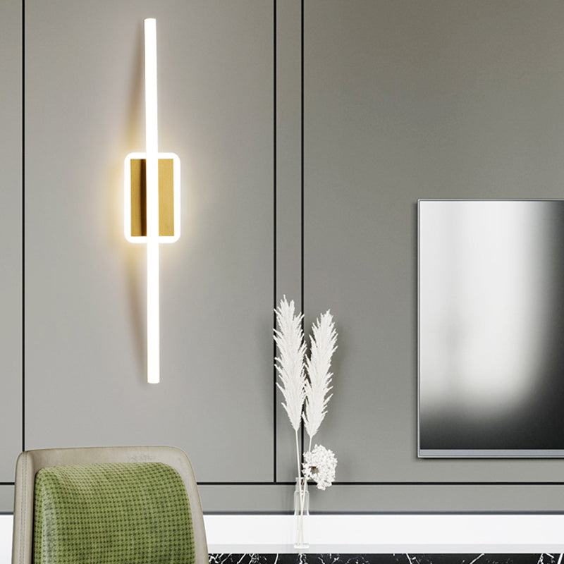 Linearer Schatten Metall Wandleuchten moderner Stil 1-Licht-Wandmontage Licht