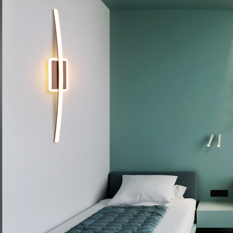 Linearer Schatten Metall Wandleuchten moderner Stil 1-Licht-Wandmontage Licht