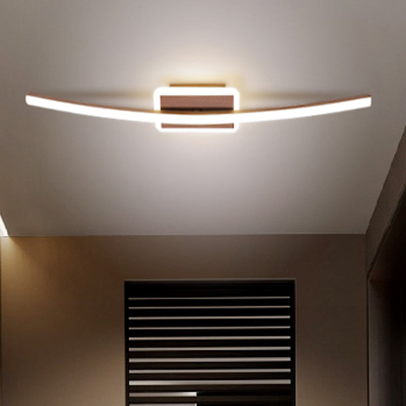 Linearer Schatten Metall Wandleuchten moderner Stil 1-Licht-Wandmontage Licht