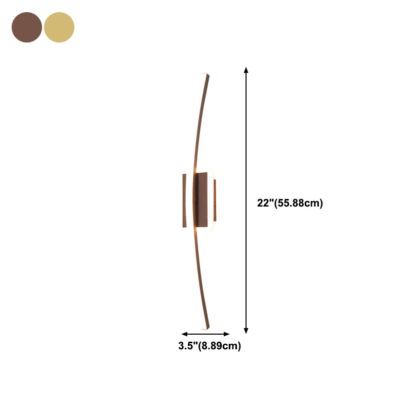 Linearer Schatten Metall Wandleuchten moderner Stil 1-Licht-Wandmontage Licht