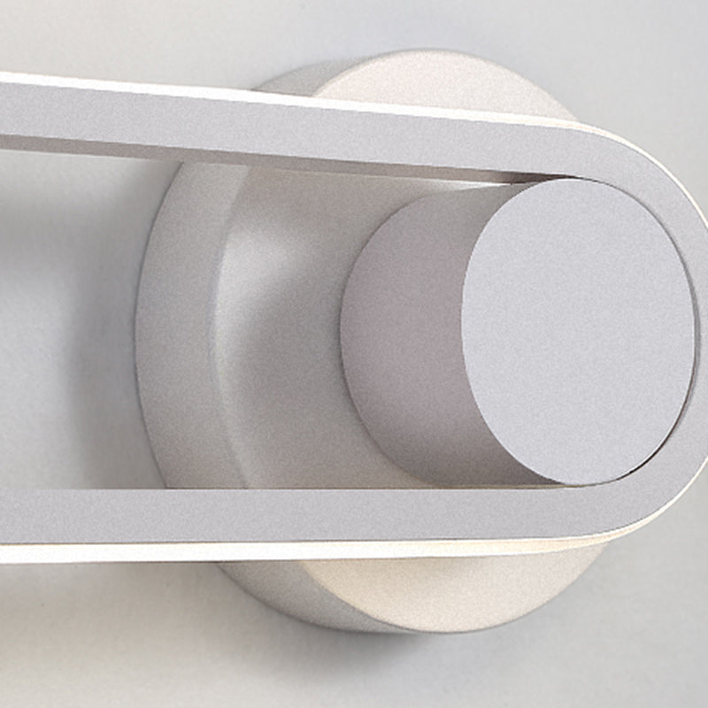 Oval Shade Metal Wall Sconce Modern Style Single Light Wall Mounted Light