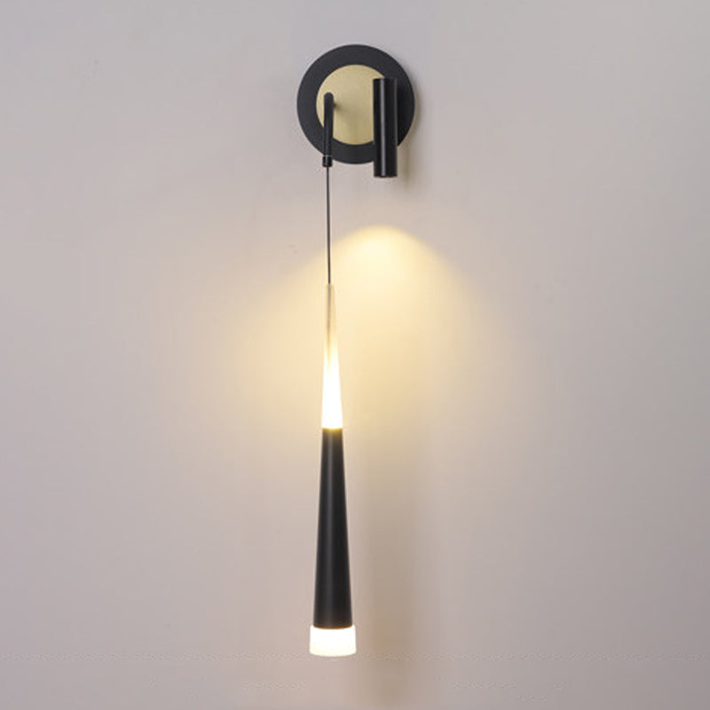 Multi Lights Cylinder Wall Sconces Modern Style Metal Wall Mounted Reading Lights