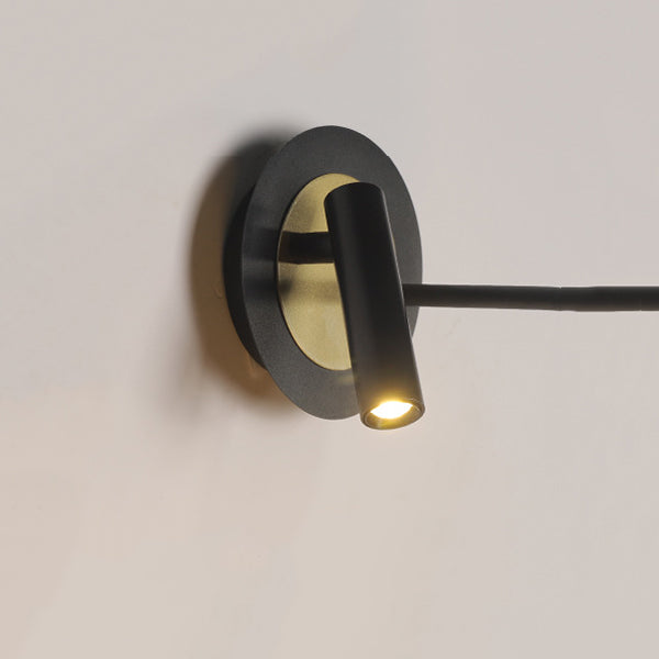 Multi Lights Cylinder Wall Sconces Modern Style Metal Wall Mounted Reading Lights