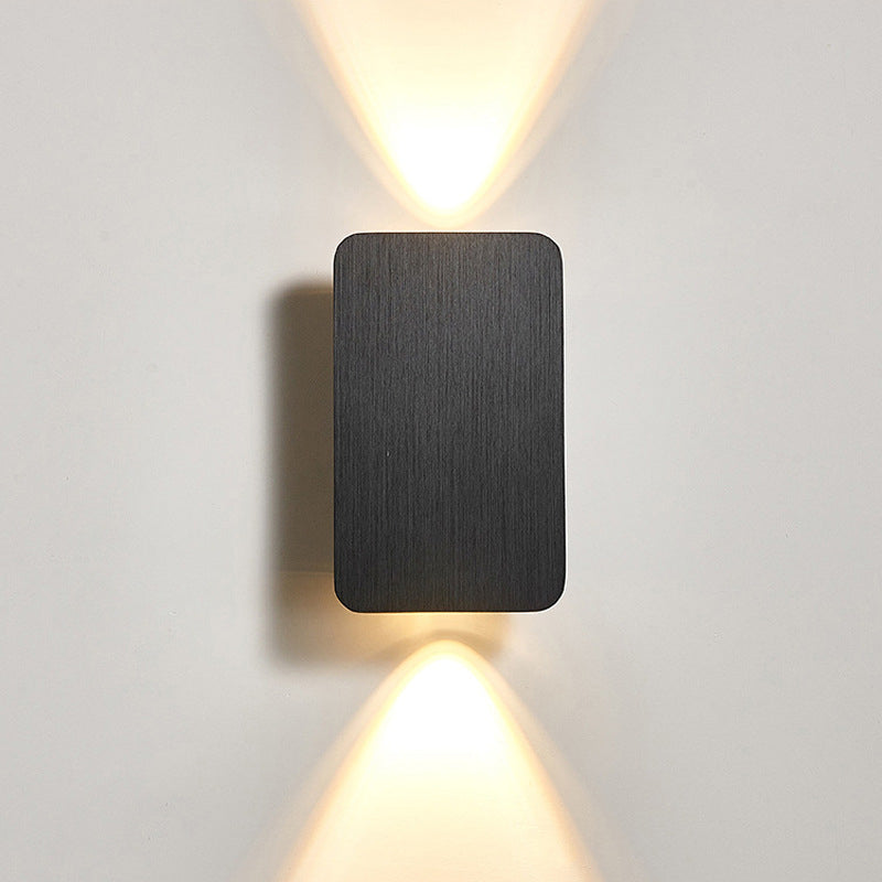 Postmodern Metal Wall Light 2 Lights Wall Sconce Light with Aluminum Shade