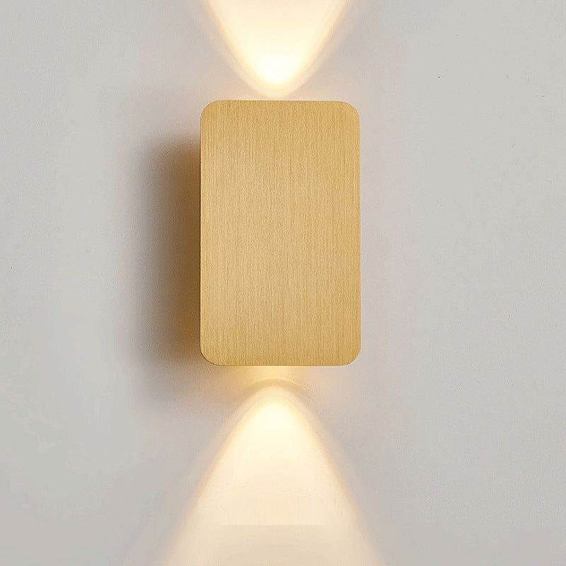 Postmodern Metal Wall Light 2 Lights Wall Sconce Light with Aluminum Shade