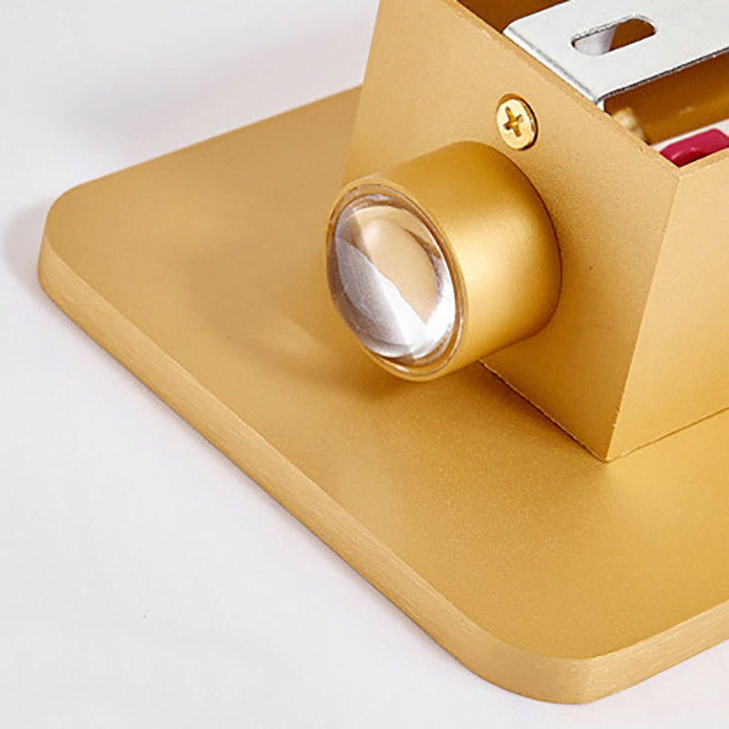 Postmodern Metal Wall Light 2 Lights Wall Sconce Light with Aluminum Shade