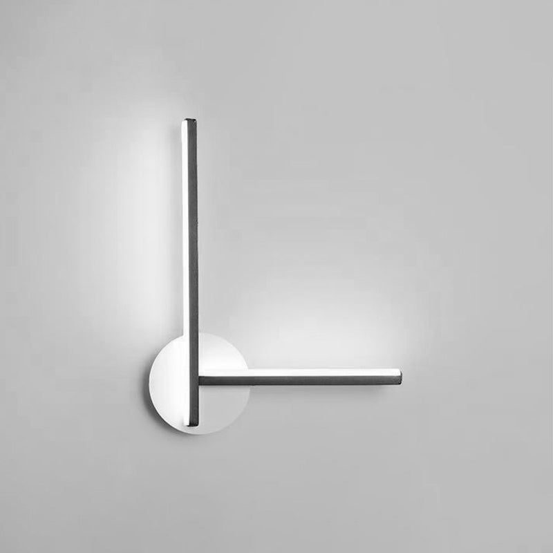 Modern Simple Metal Wall Light Geometry LED Wall Lamp with Acrylic Shade for Bedroom