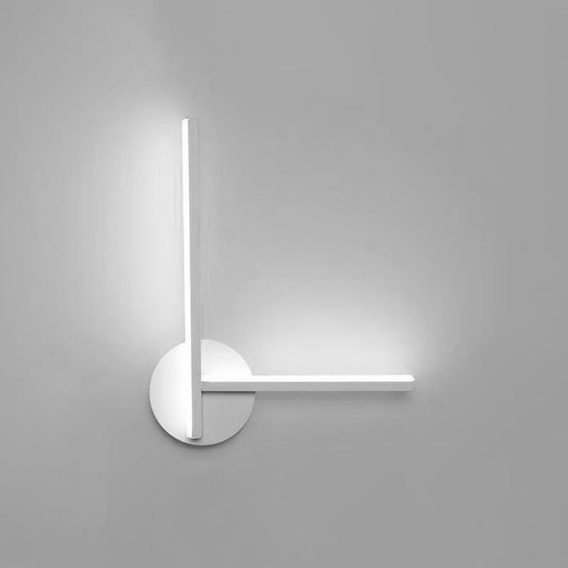 Modern Simple Metal Wall Light Geometry LED Wall Lamp with Acrylic Shade for Bedroom