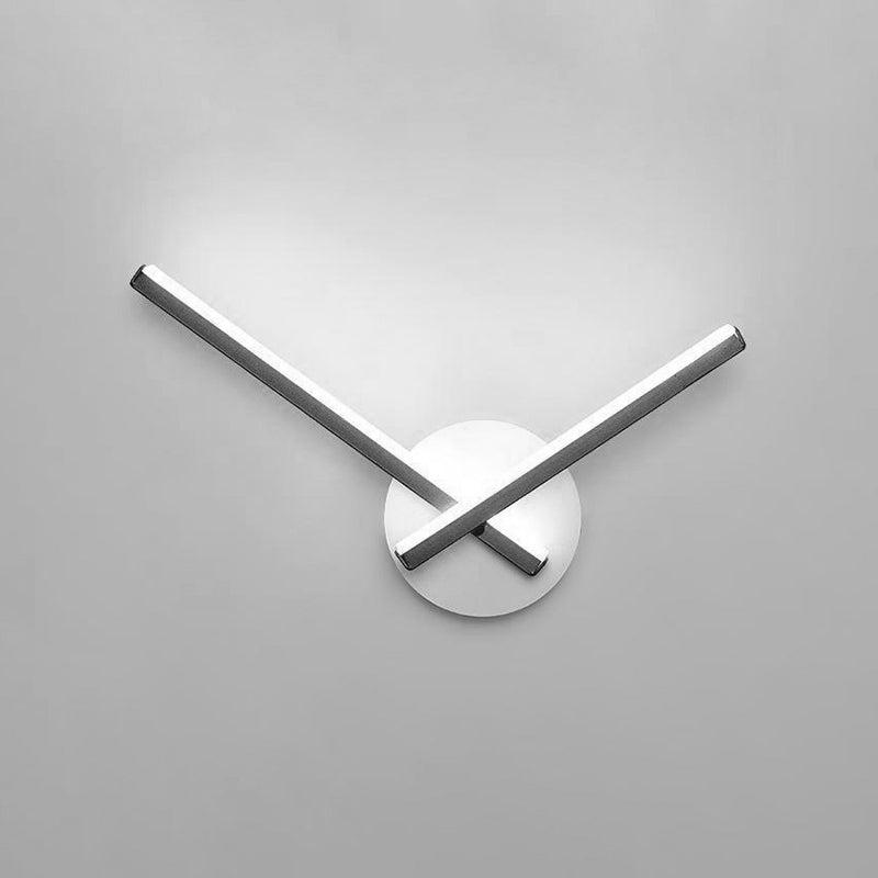 Modern Simple Metal Wall Light Geometry LED Wall Lamp with Acrylic Shade for Bedroom