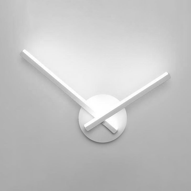 Modern Simple Metal Wall Light Geometry LED Wall Lamp with Acrylic Shade for Bedroom
