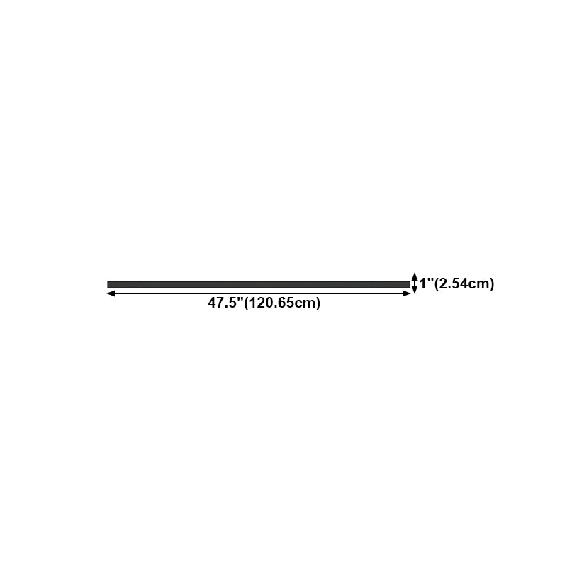 Linear Shape Metal Wall Lighting Idea Modern Style 1 Light Wall Light Sconce in Black