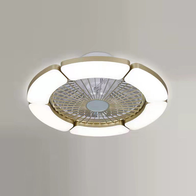 Ceiling Fan Lamp Modern Style LED Metal Close to Ceiling Lamp