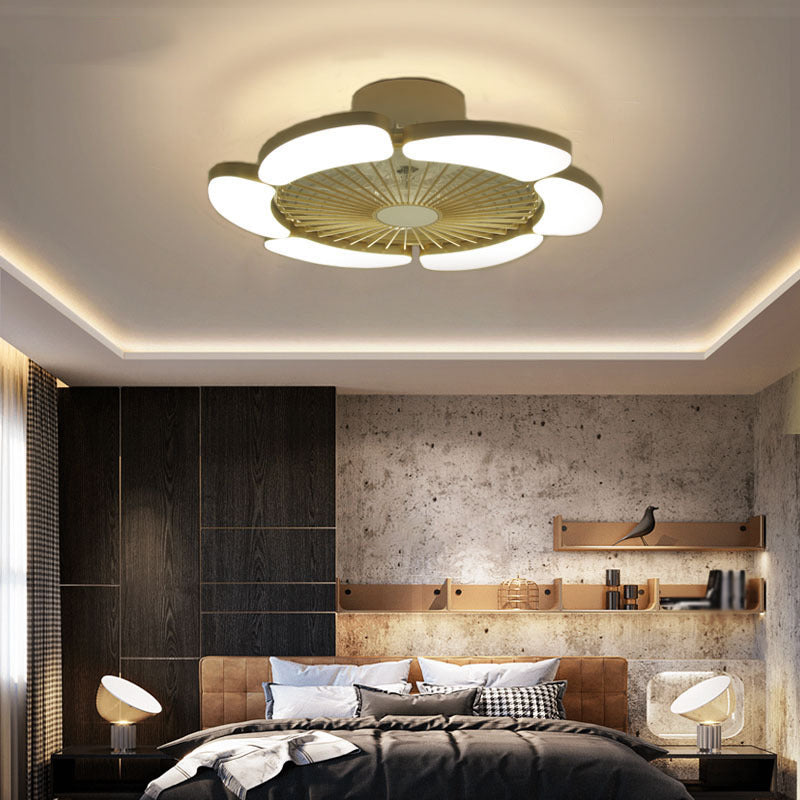 Ceiling Fan Lamp Modern Style LED Metal Close to Ceiling Lamp