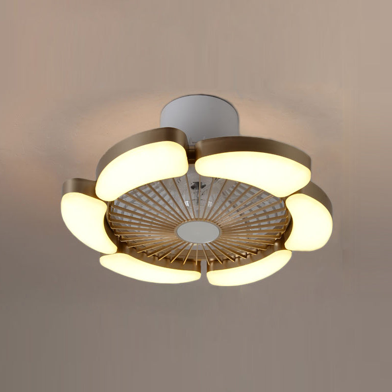 Ceiling Fan Lamp Modern Style LED Metal Close to Ceiling Lamp