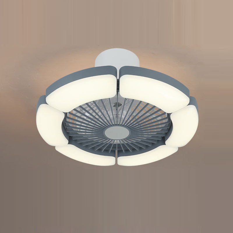 Ceiling Fan Lamp Modern Style LED Metal Close to Ceiling Lamp