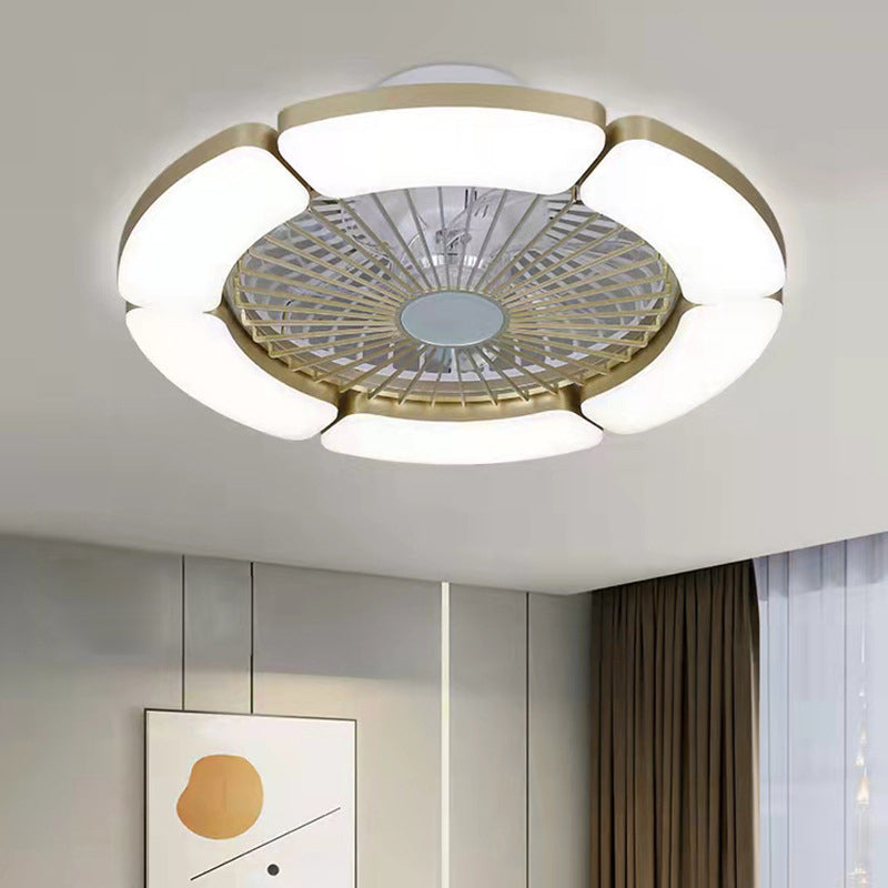 Ceiling Fan Lamp Modern Style LED Metal Close to Ceiling Lamp