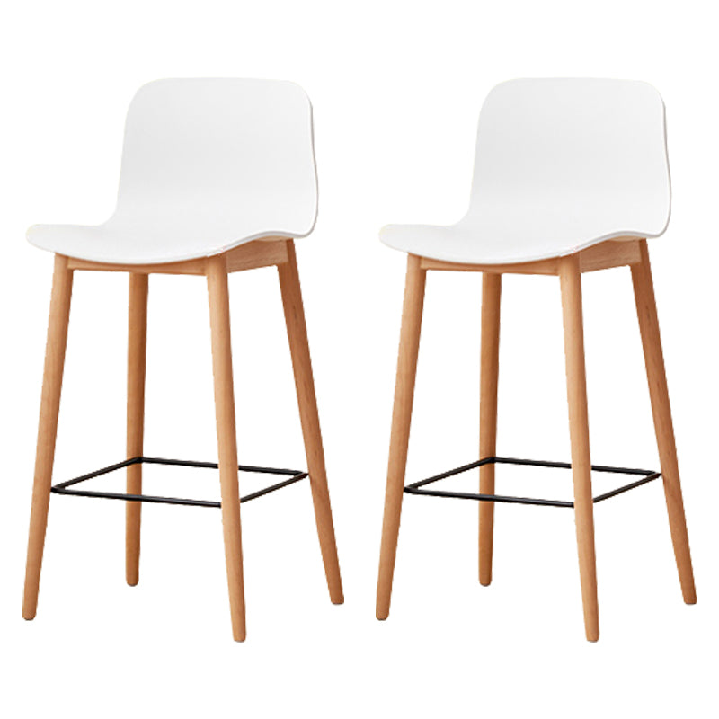 Modern Style Plastic Bar-stool Wooden Counter Bar Stool for Home