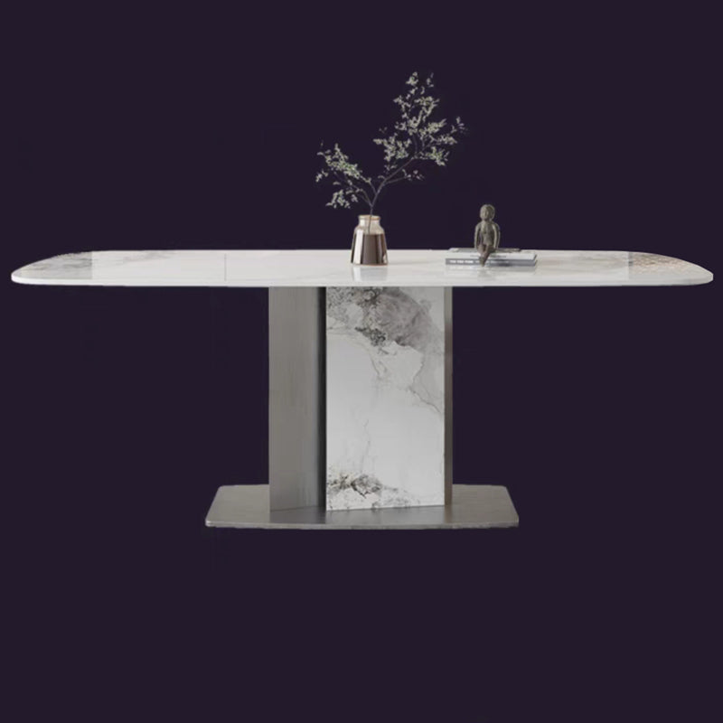 Designer Style Sintered Stone Dining Set Rectangle 1/3/4/5/7 Pieces Dining Room Table Set