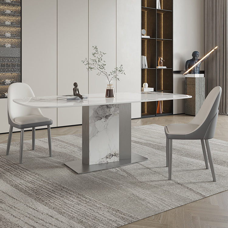 Designer Style Sintered Stone Dining Set Rectangle 1/3/4/5/7 Pieces Dining Room Table Set