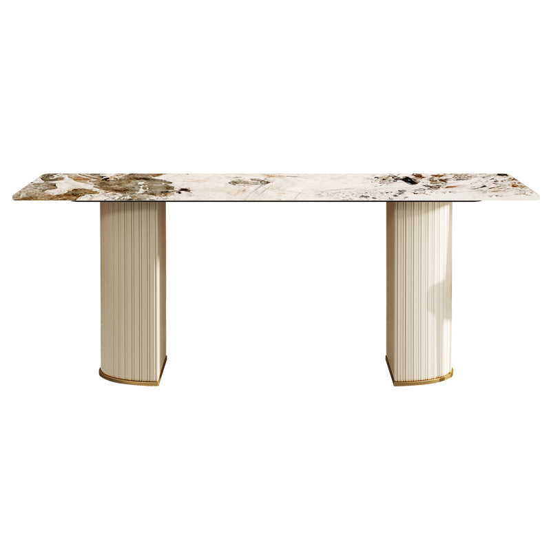 Designer Style Sintered Stone Top Dining Set 1/4/5/7 Pieces Dining Room Table Set