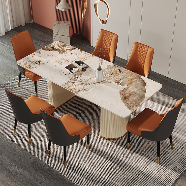Designer Style Sintered Stone Top Dining Set 1/4/5/7 Pieces Dining Room Table Set