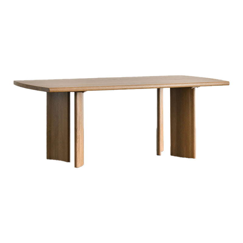 Contemporary Solid Wood Table for Restaurant Rectangle Dining Table with 4 Legs