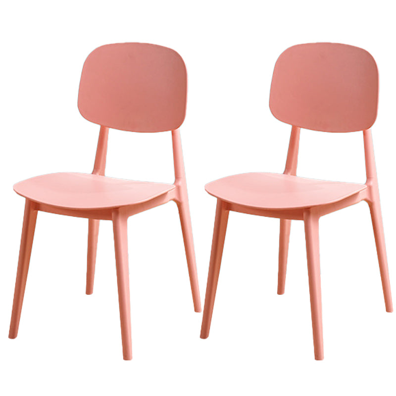 Modern Style Side Chair Plastic Open Back Dining Side Chair for Indoor