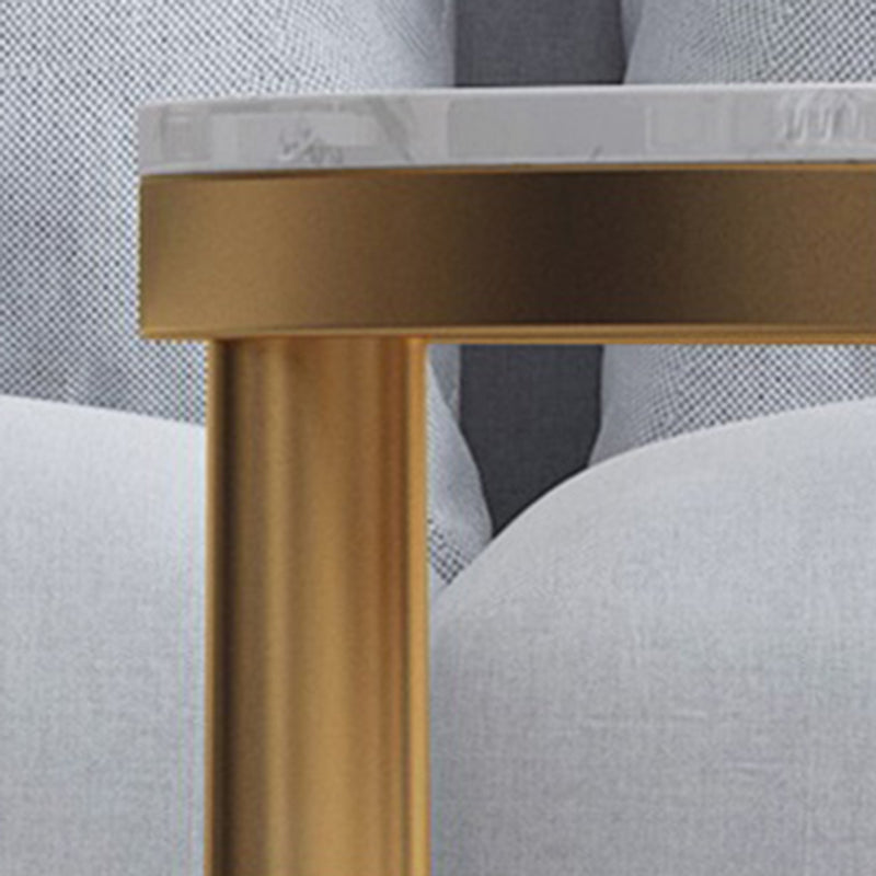 4 Legs 1 Single Coffee Table Modern Marble Round Cocktail Table