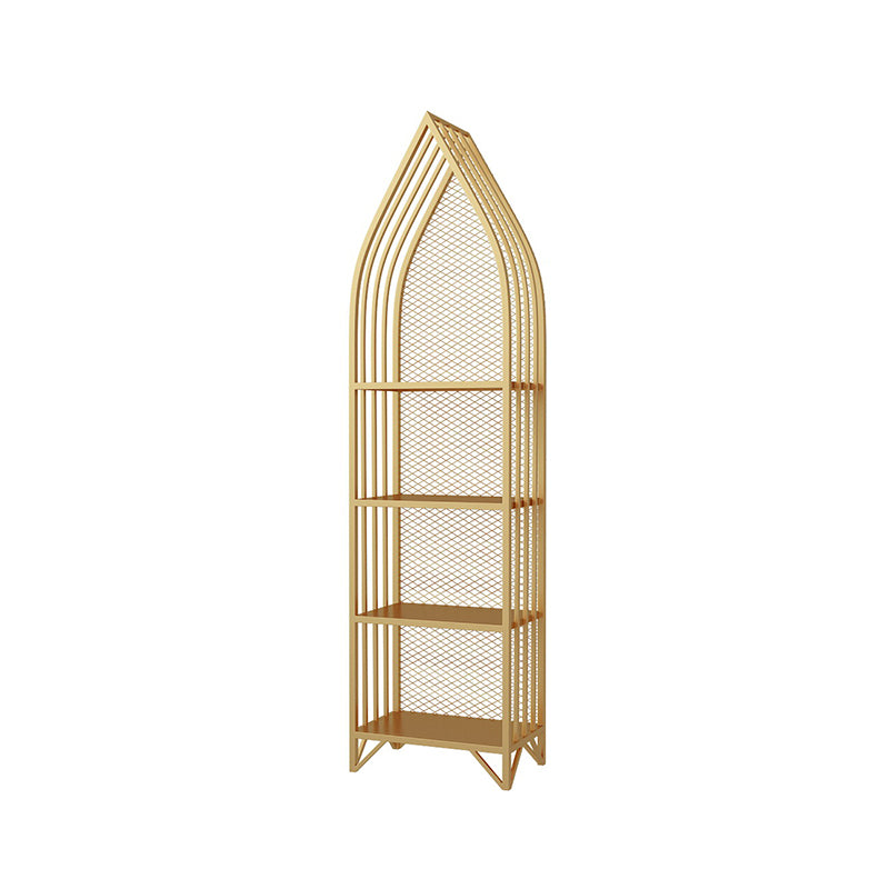 Modern Style Bookcase Standard Metal Closed Back Bookshelf for Home
