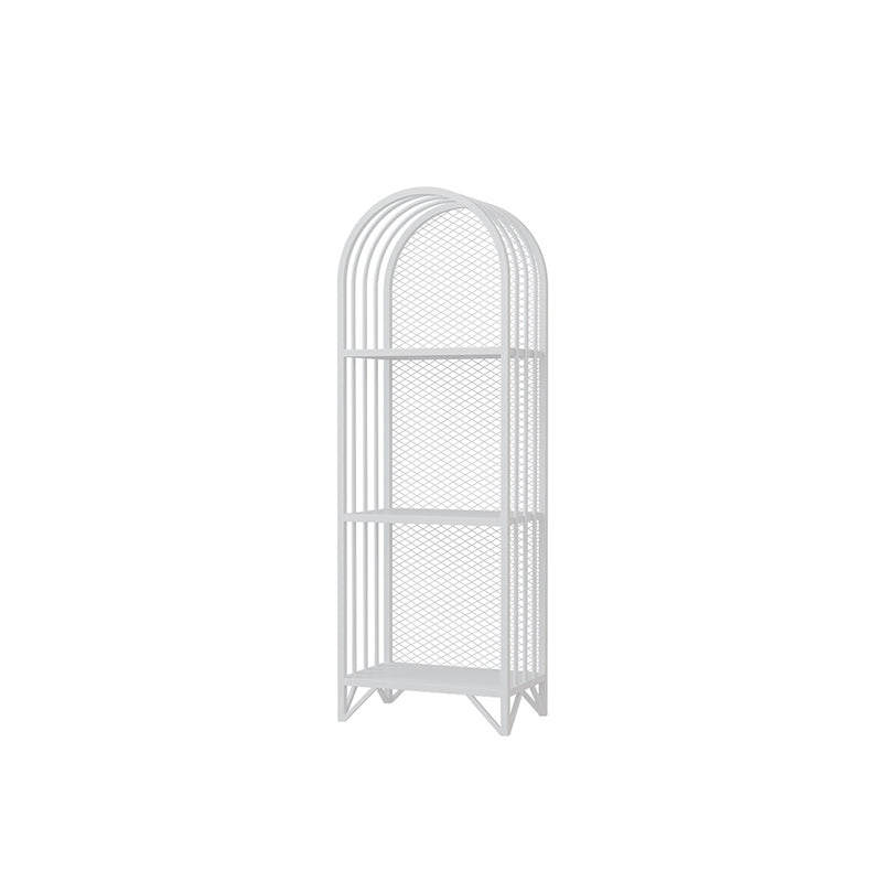 Modern Style Bookcase Standard Metal Closed Back Bookshelf for Home