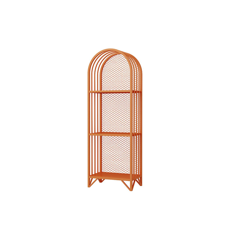 Modern Style Bookcase Standard Metal Closed Back Bookshelf for Home