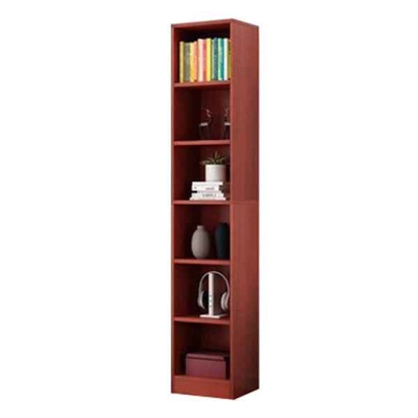 Manufactured Wood Standard Bookshelf Contemporary Closed Back Vertical Bookshelf